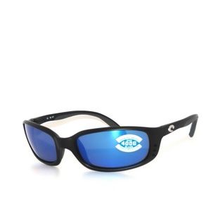 Costa Del Mar Brine BR 11 Matte Black Blue Mirror 400G Polarized Sunglasses